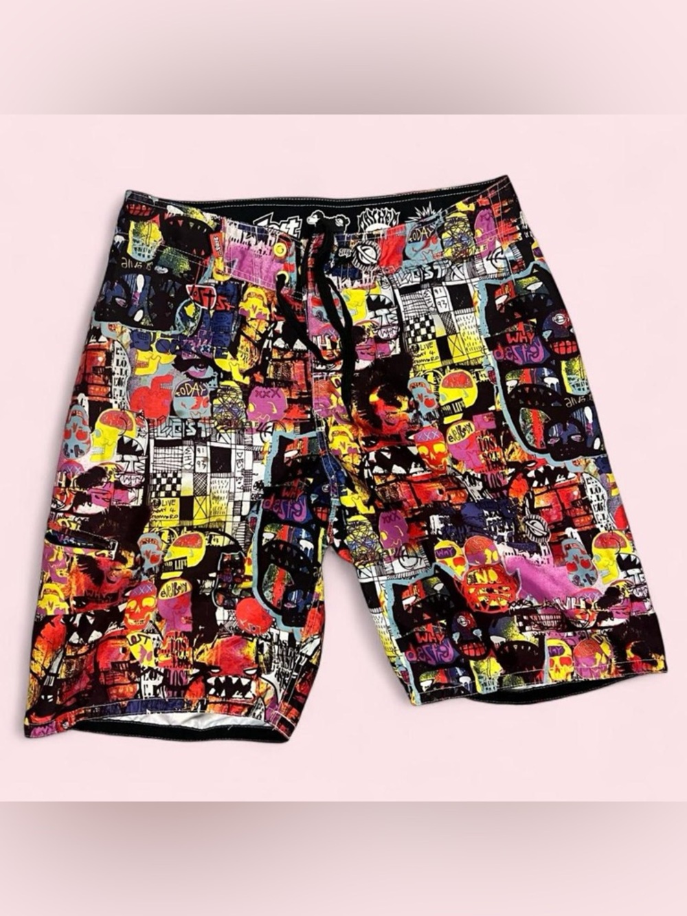 Lost Mayhem Black Sheep Graffiti Shorts